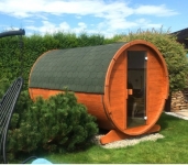 Gdańsk sauna ogrodowa mobilna na kółkach ocieplona PUR sprzedam