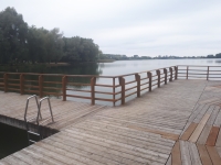 Mirakowo  jezioro chełmżyńskie JEZIORO PLAŻA  STARODRZEW budowlane nad jeziorem