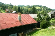 Słowacja dom z bali rejon Piwnicznej Zdrój lasy góry