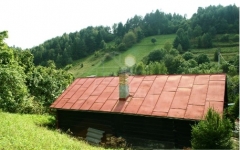 Słowacja dom z bali rejon Piwnicznej Zdrój lasy góry
