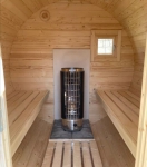 Sauna ogrodowa beczka z piecem elektrycznym