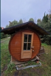 Małopolskie sauny używane Sauna ogrodowa okrągła na sprzedaż