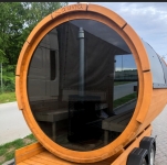 Košice  Predám saunu na kolesách, prívesný vozík za auto so saunou