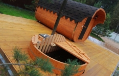 Wrocław używaną saunę balię sprzedam zestaw saunowy