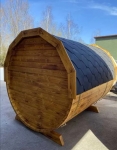 Sauna Ogrodowa 280 drewniana świerkowa z przedsionkiem opalana RATY Bydgoszcz
