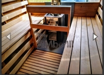 Wrocław Garden sudová sauna na pojízdném přívěsu