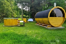 Grudziądz BALIA ogrodowa Jacuzzi - PIEC Zewnętrzny WKŁAD Hydromasaż 200cm LED