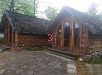 Ostrava srubový letní dům. Sauna, altán, banya, kemp, jacuzzi