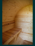 Mińsk Mazowiecki Fińska sauna beczka 2,4 m z daszkiem