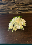 Bukiet sztucznych kwiatów białe 33cm 5 gałązek 48tknkw Toruń